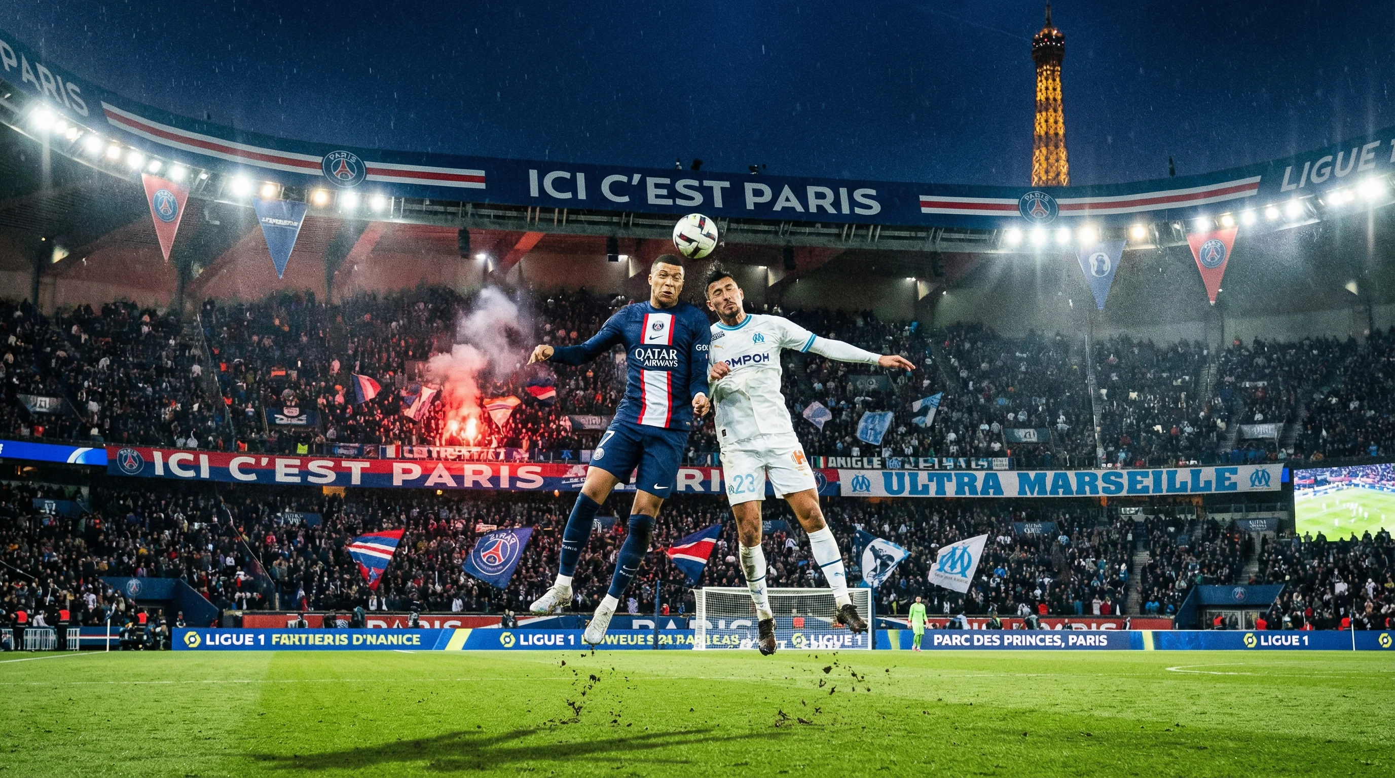 法甲联赛精彩比赛场景